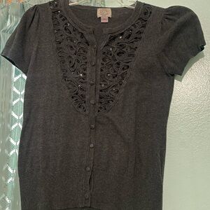 forever 21 sequin shrug cardigan y2k vintage sweater